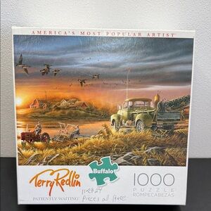 Buffalo Games Terry Redlin Patiently Waiting 1000 Piece Jigsaw Puzzle SALE🔴3/$2